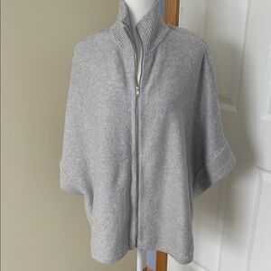 J. Jill Light Gray Women's Poncho Sweater